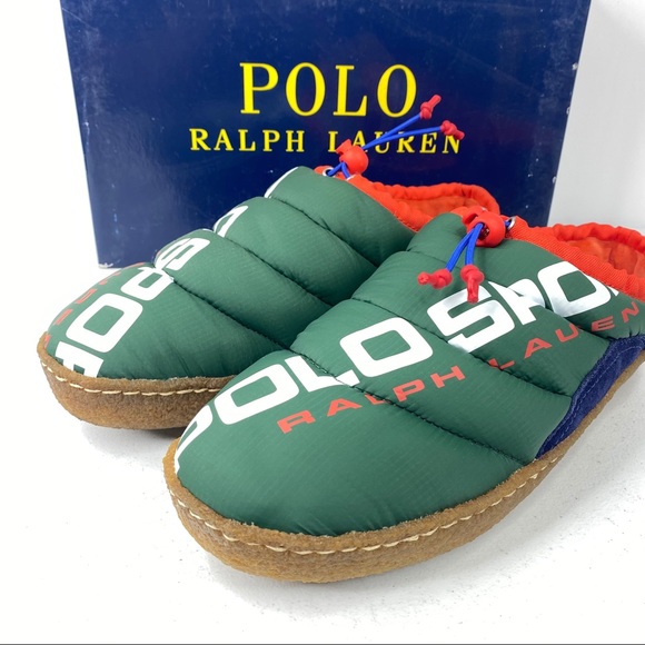polo ralph lauren myles puff slippers